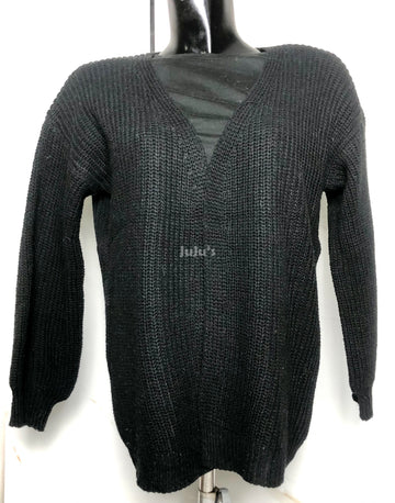 OPEN CARDiGAN SMALL BLACK